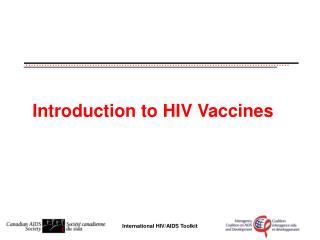 Introduction to H IV Vaccines