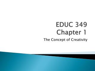 EDUC 349 Chapter 1