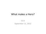 What makes a Hero? - slide 1