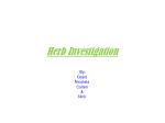 Herb Investigation