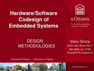 Hardware/Software Codesign of Embedded Systems