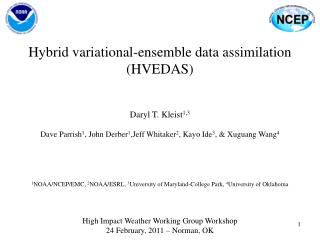 Hybrid variational-ensemble data assimilation (HVEDAS)