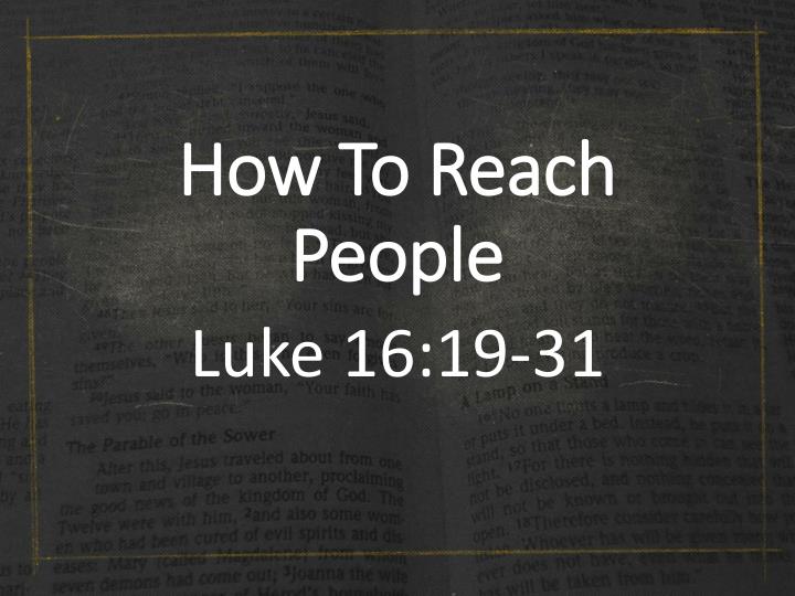 how to reach people