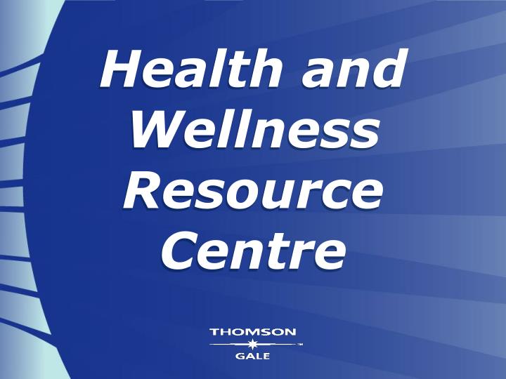 health and wellness resource centre