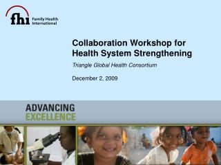 Collaboration Workshop for Health System Strengthening