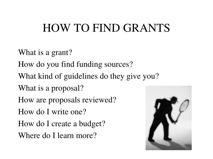 how to find grants