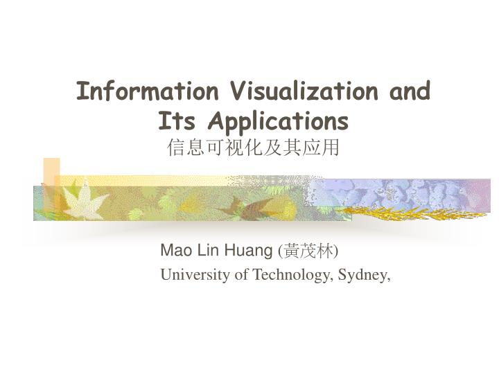 mao lin huang university of technology sydney