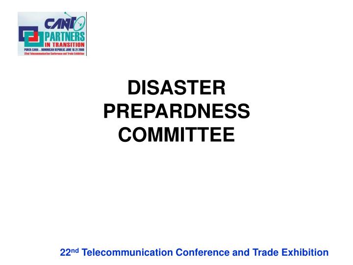 disaster prepardness committee