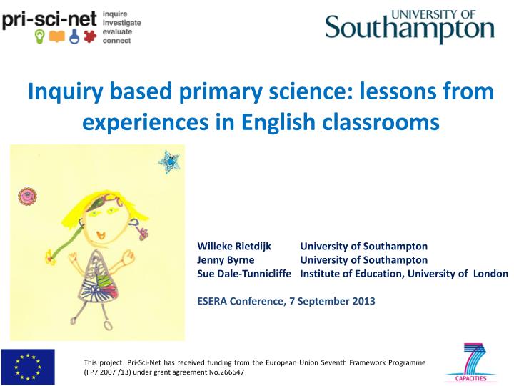 inquiry based primary science lessons from experiences in english classrooms