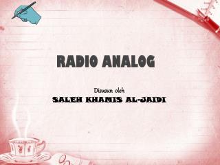 radio analog