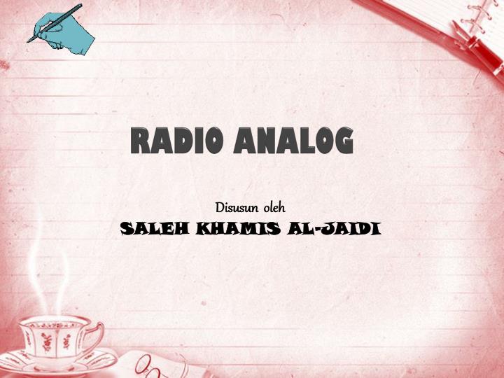 radio analog