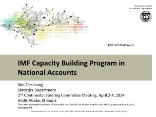 IMF Capacity Building Program in National Accounts