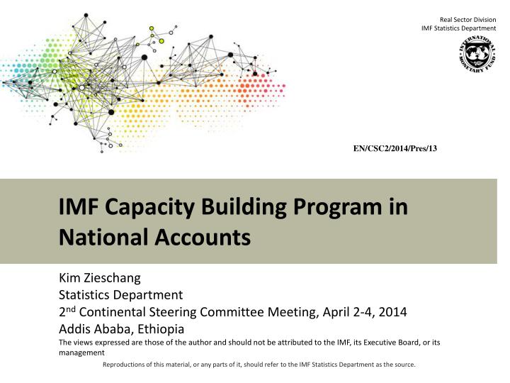 imf capacity building program in national accounts