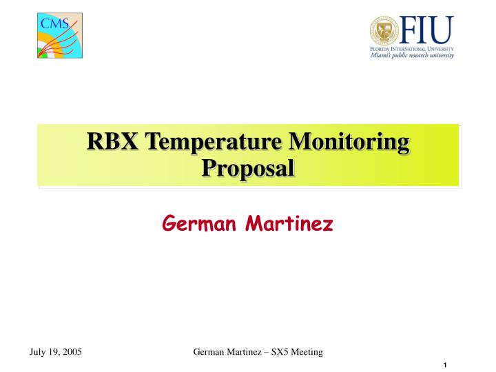 rbx temperature monitoring proposal