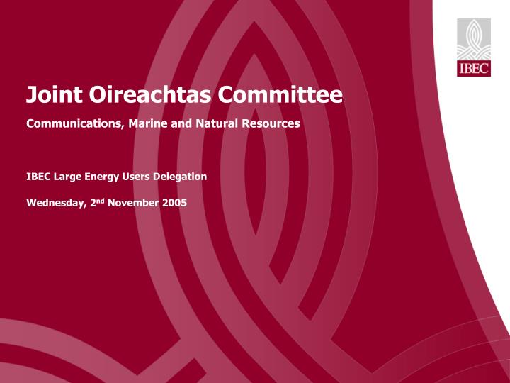 joint oireachtas committee