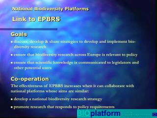 National Biodiversity Platforms