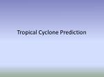 Tropical Cyclone Prediction - slide 1