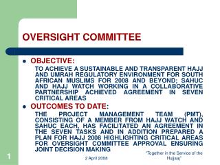 OVERSIGHT COMMITTEE