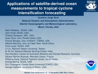 Gustavo Jorge Goni National Oceanic and Atmospheric Administration,