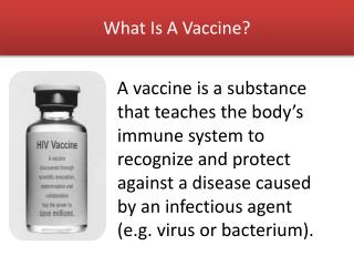What is a Vaccine?