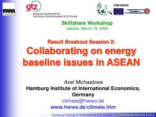 Result Breakout Session 2: Collaborating on energy baseline issues in ASEAN
