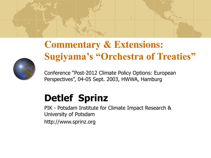 commentary extensions sugiyama s orchestra of treaties