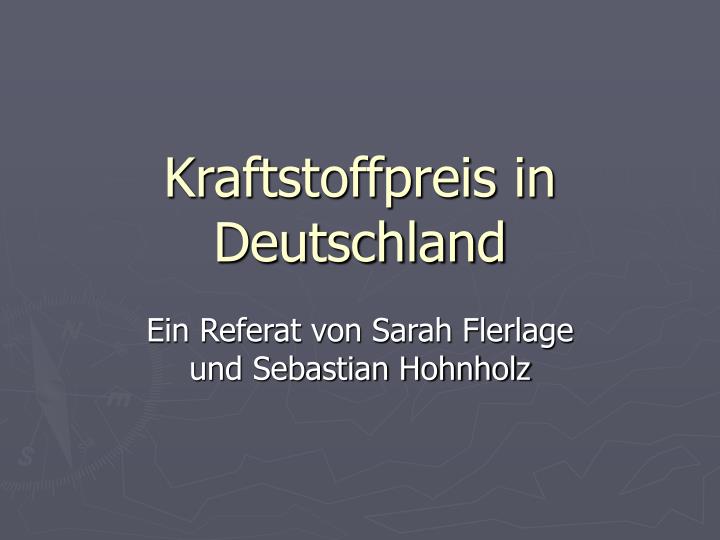 kraftstoffpreis in deutschland