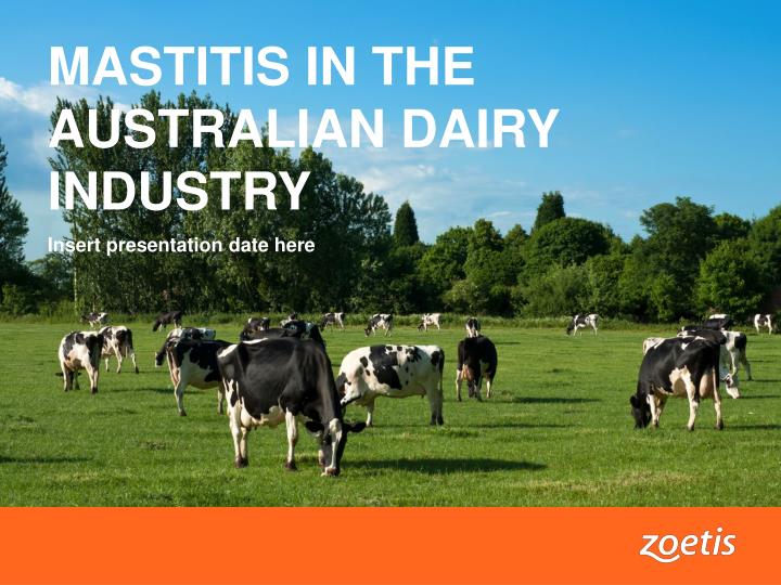 mastitis in the australian dairy industry