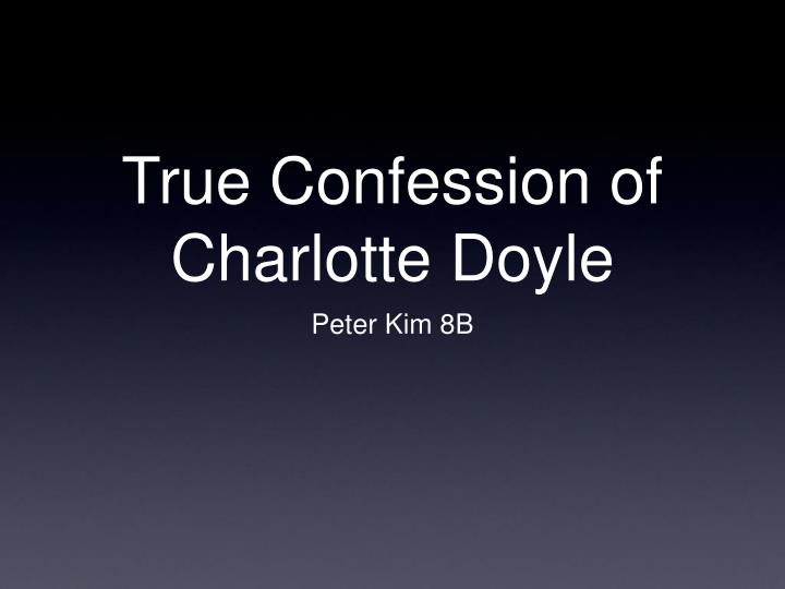 true confession of charlotte doyle