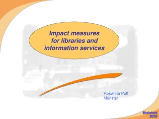 Impact measures for libraries and information services