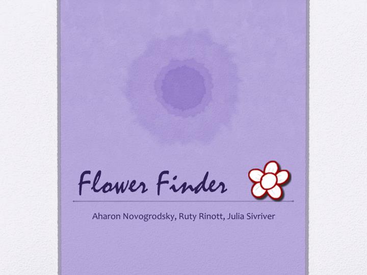 flower finder