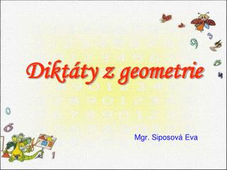 dikt ty z geometrie