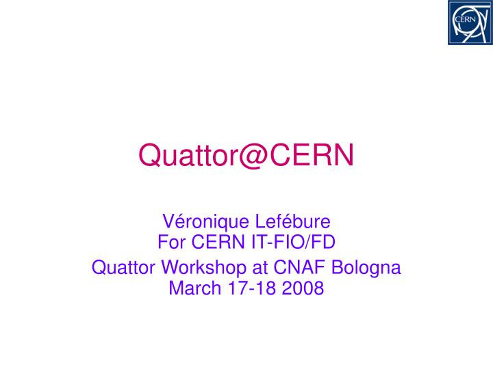 quattor@cern