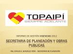 SECRETARIA DE Planeación Y OBRAS PUBLICAS - slide 1