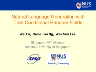 Natural Language Generation with Tree Conditional Random Fields