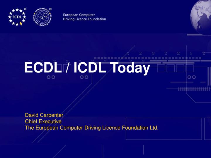 ecdl icdl today