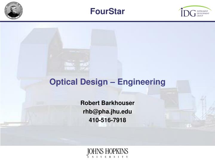 optical design engineering