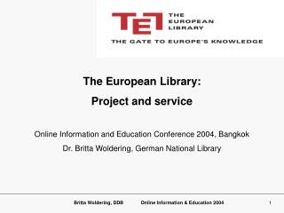 The European Library: Project and service