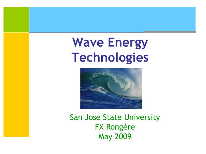 wave energy technologies