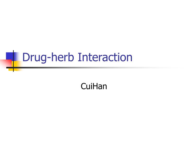 drug herb interaction