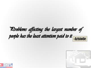 Problems affecting the largest number of people has the least attention paid to it