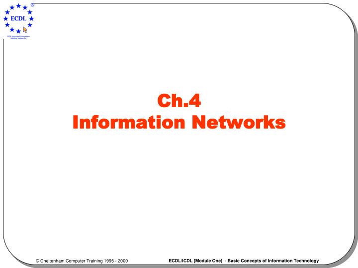 ch 4 information networks