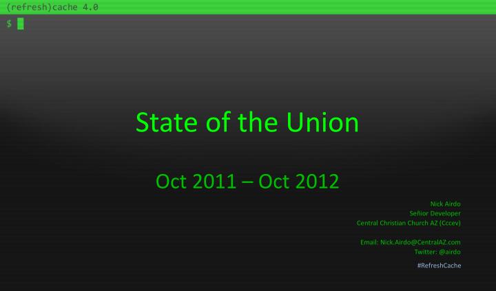state of the union