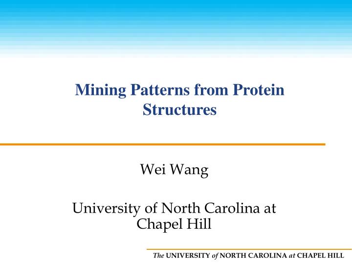 mining patterns from protein structures