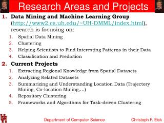 Research Areas and Projects