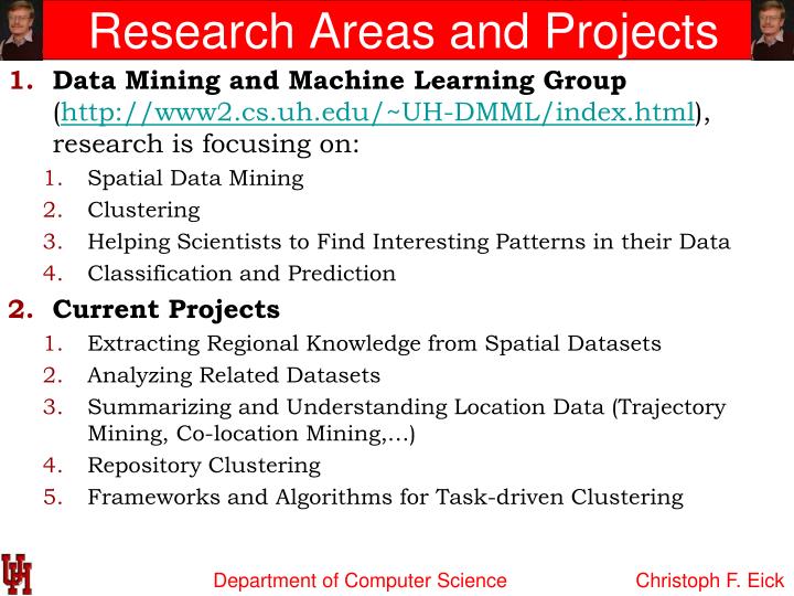 research areas and projects