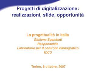 torino 8 ottobre 2007