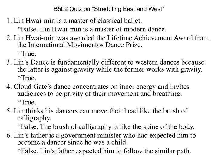 b5l2 quiz on straddling east and west