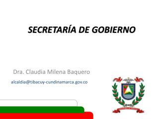 secretar a de gobierno