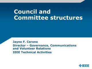 Council and Committee structures